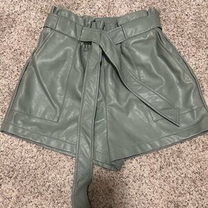 Petal and Pup Faux Leather Shorts